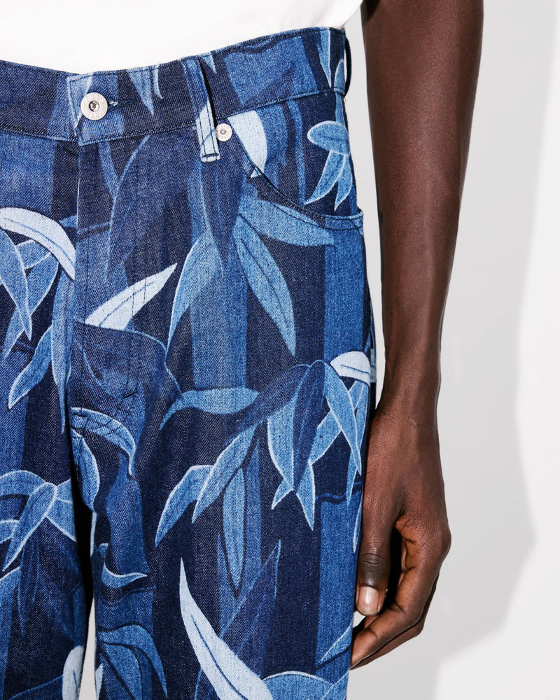 KENZO Chiku-rin camo' BOTAN loose jeans in japanese denim 6