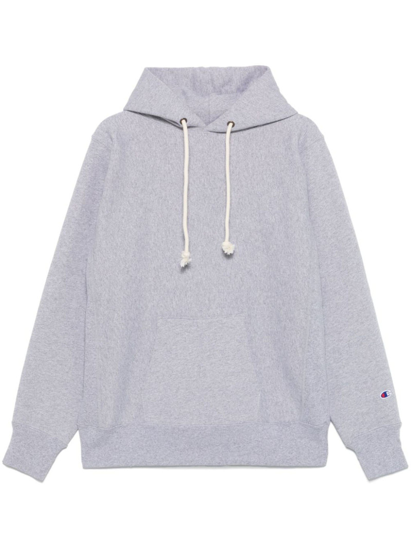 logo-embroidered hoodie - 1