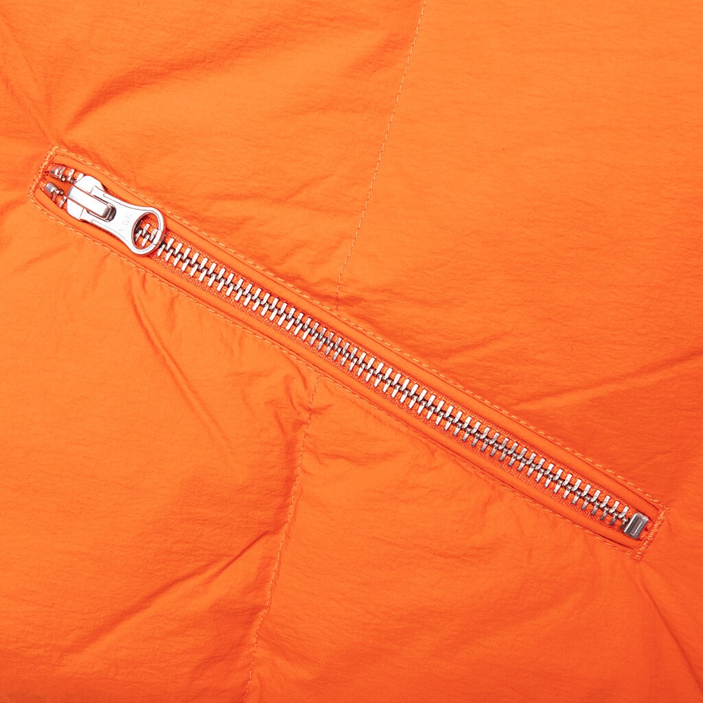 STUSSY NYLON DOWN PUFFER - ORANGE - 4