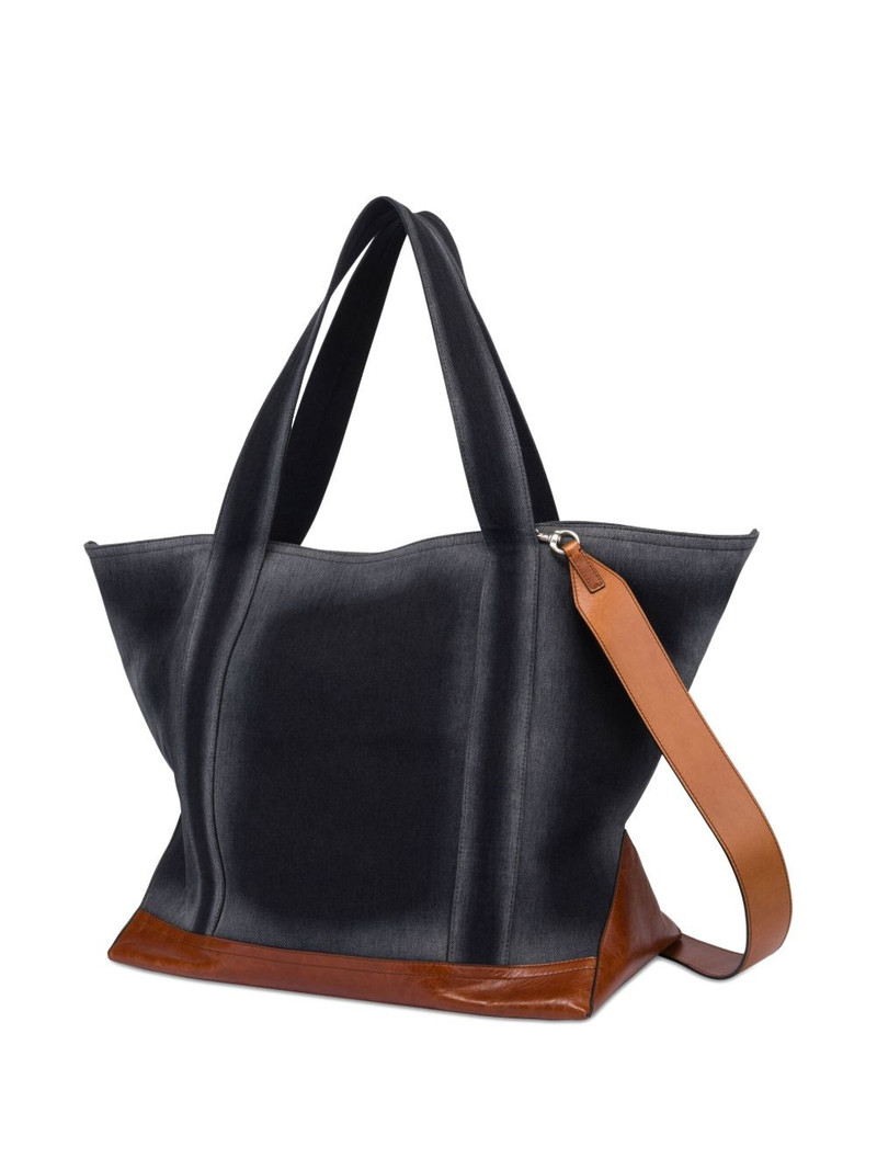 Moschino logo-patch tote bag outlook