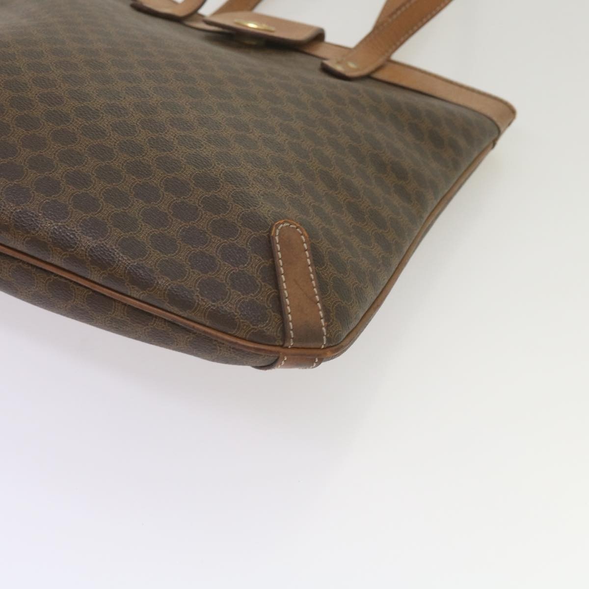 CELINE Macadam Canvas Tote Bag Pvc Brown - 10