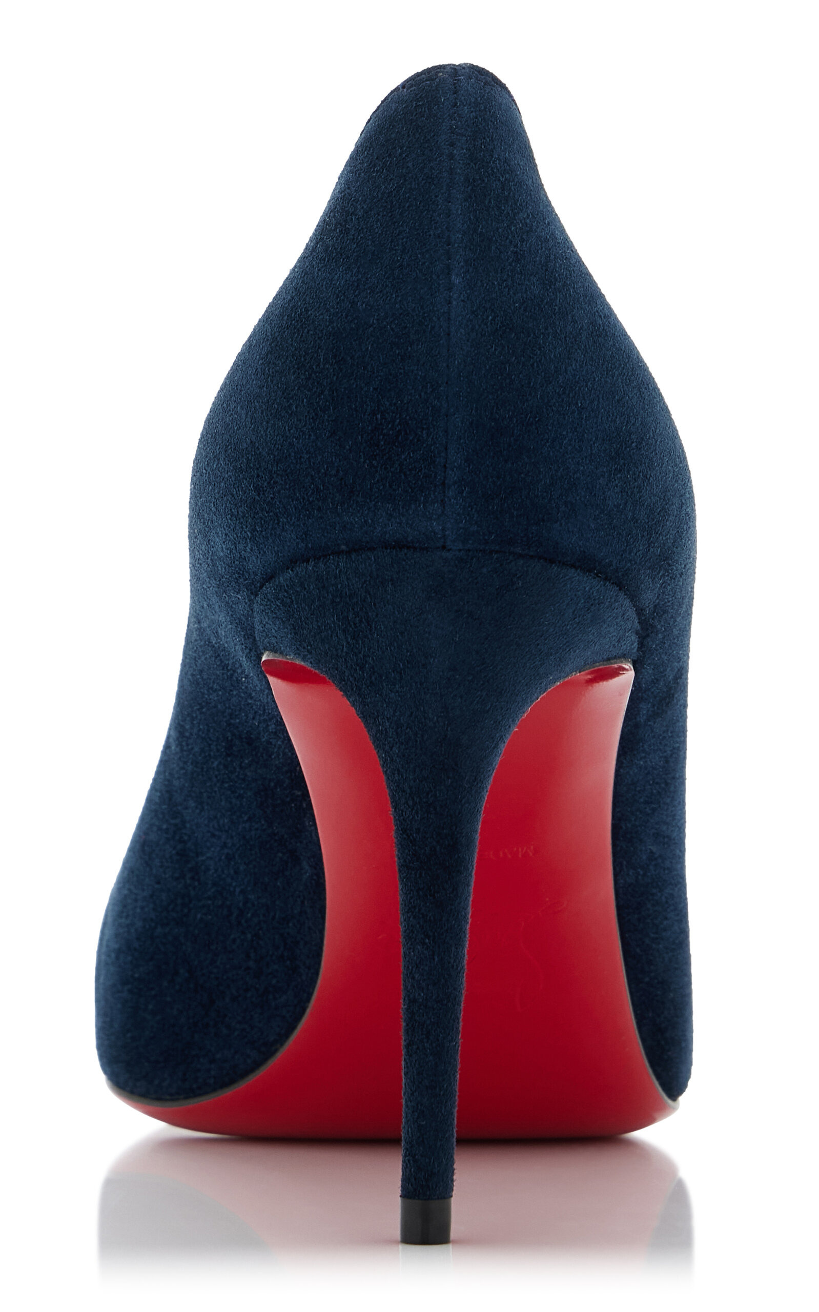 Kate 85mm Velour Pumps blue - 5