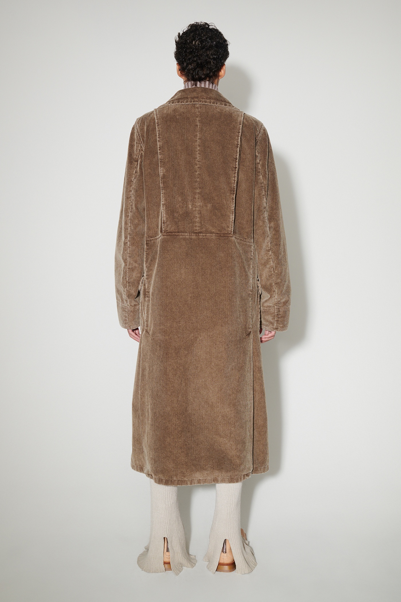 Biker Trench Brown Enzyme Cord - 5