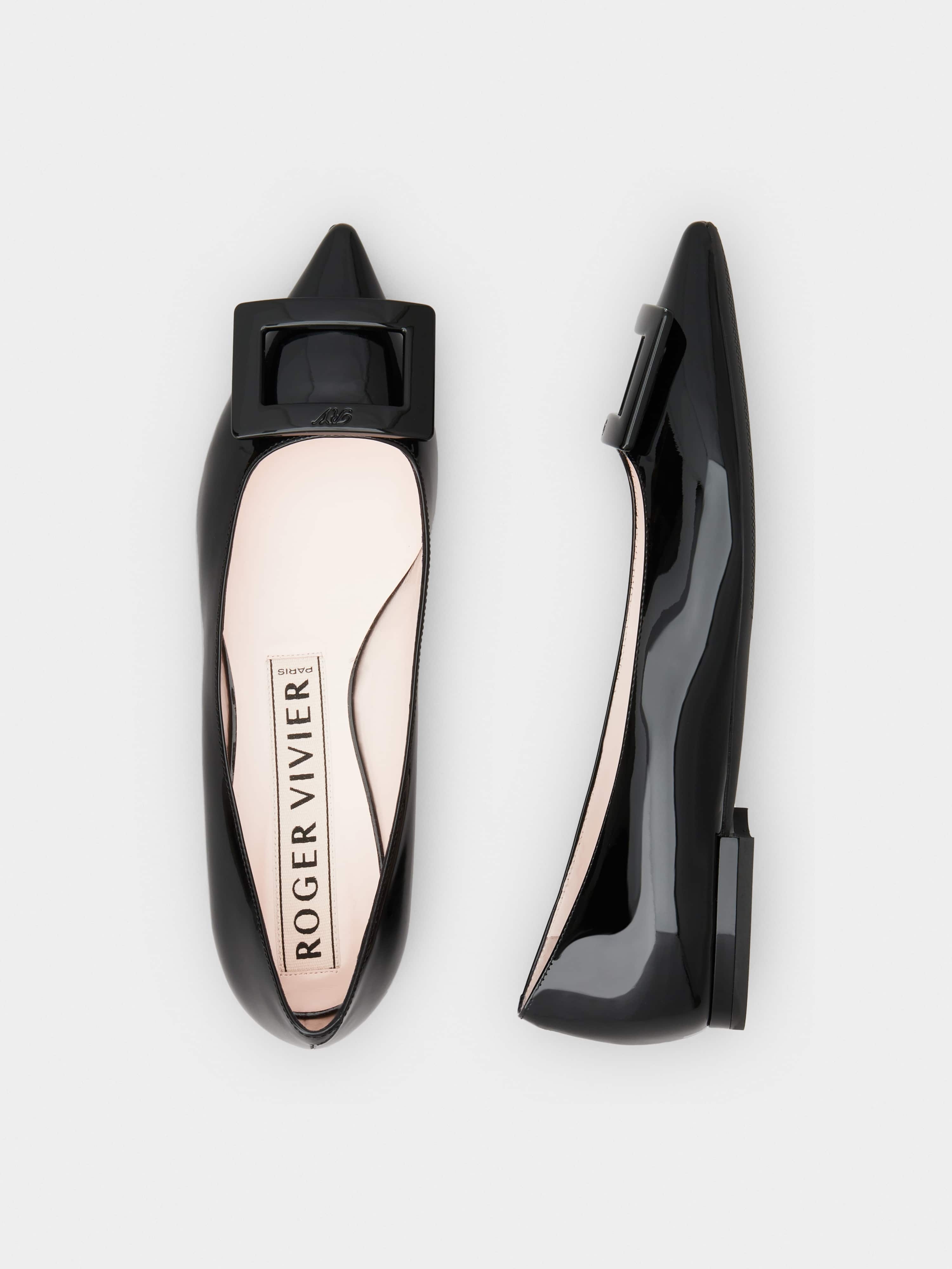 Gommettine Lacquered Buckle Ballerinas in Patent Leather - 4