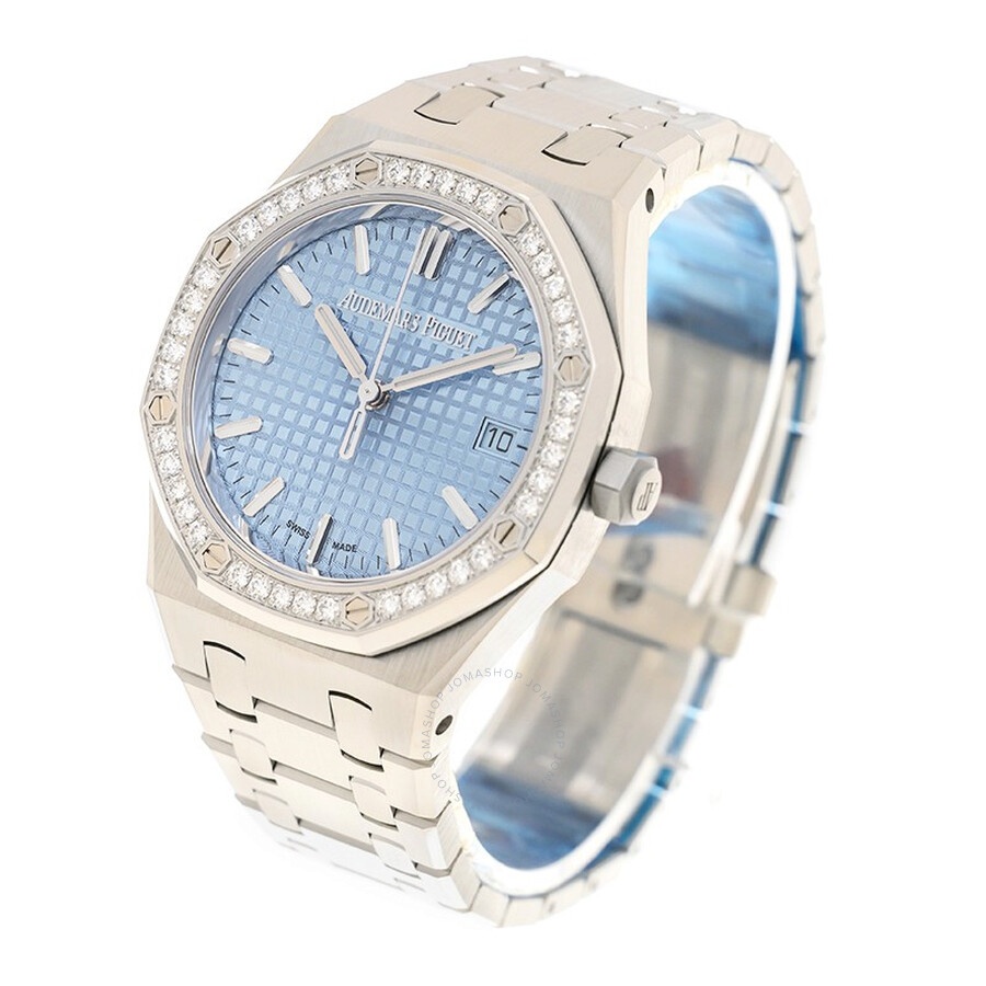 Audemars Piguet Royal Oak Automatic Diamond Blue Dial Ladies Watch 77451ST.ZZ.1361ST.03 - 3