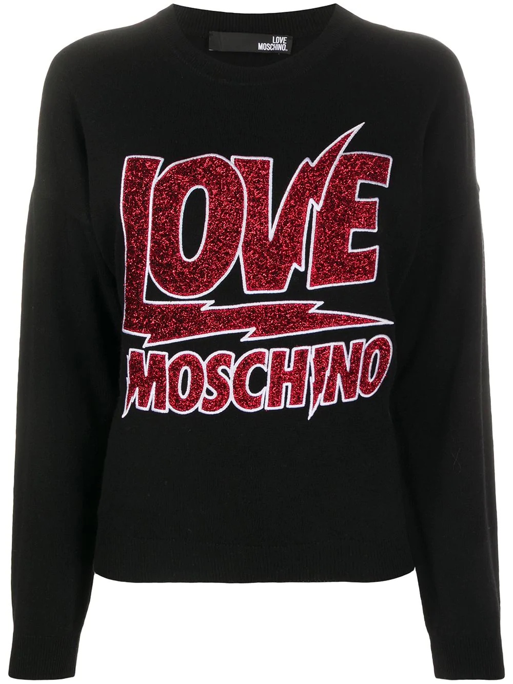 logo-patch sweater  - 1