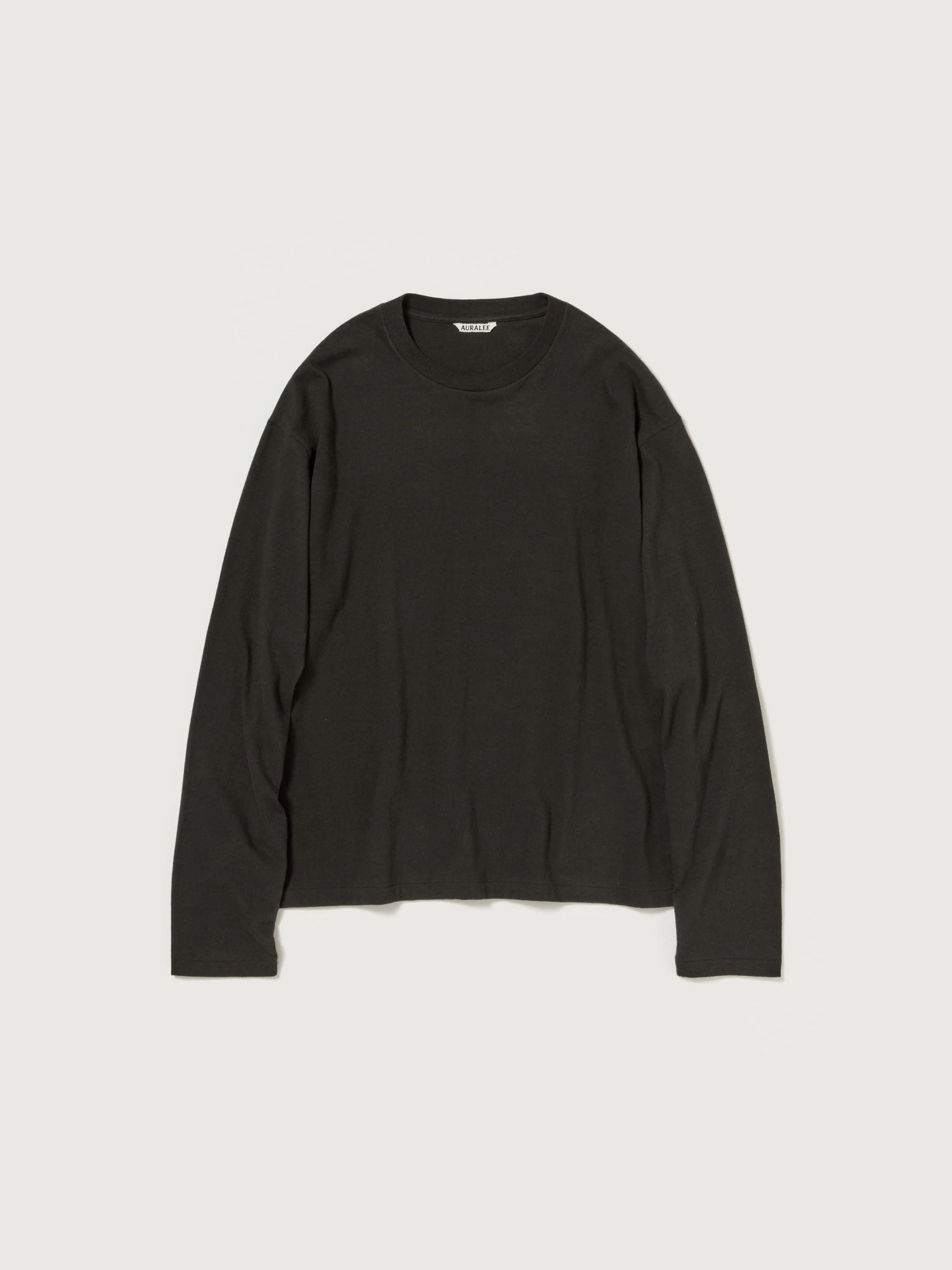BRUSHED ORGANIC COTTON JERSEY L/S TEE - 1