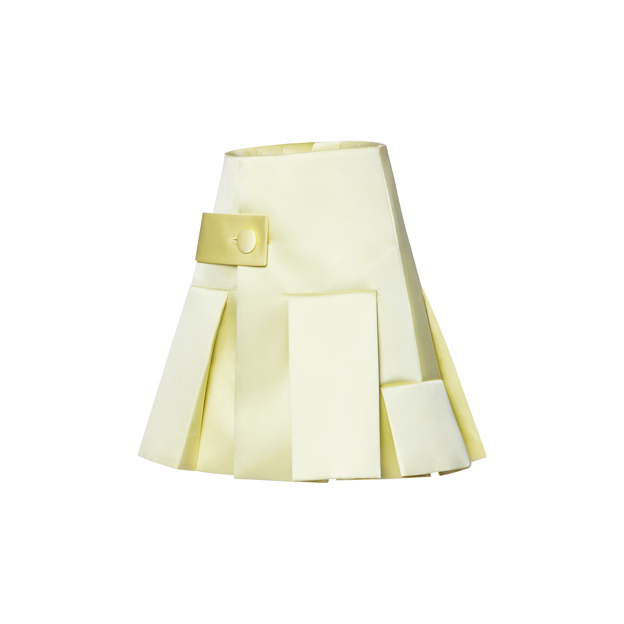 Button Tab Pleat Skirt - 2