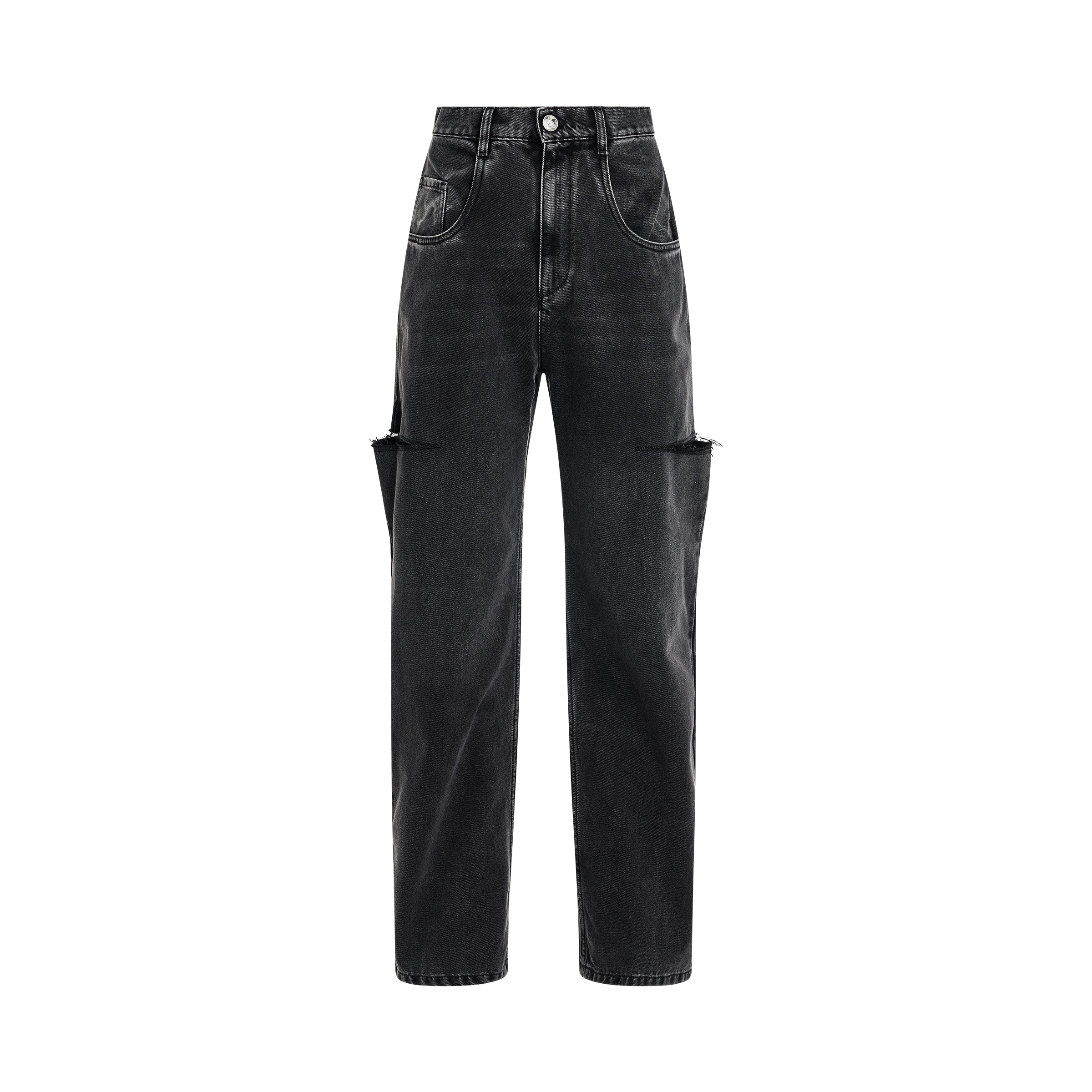 Maison Margiela Pants 5 Pockets in Washed Black - 1