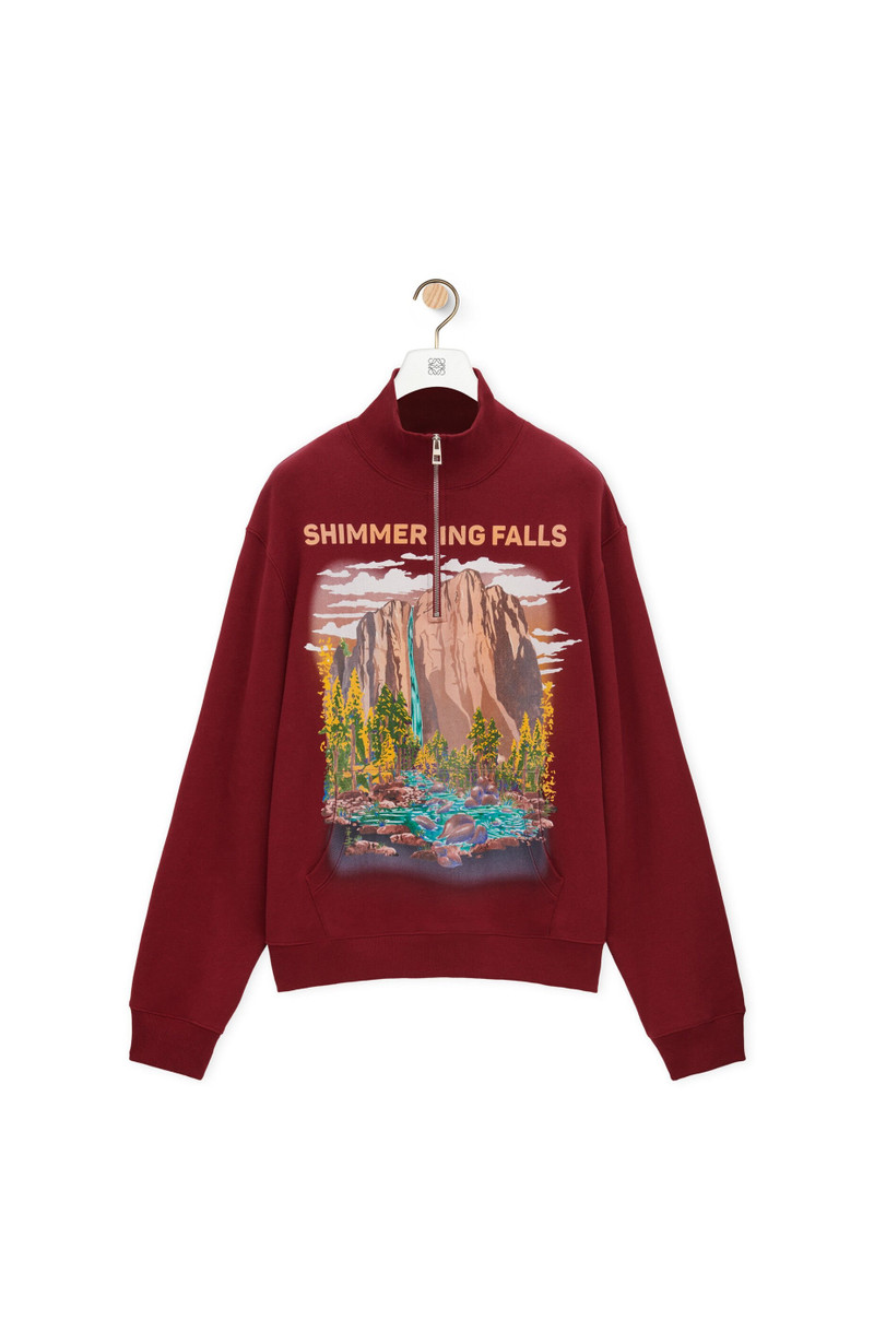 Zip-up sweatshirt in cotton 1