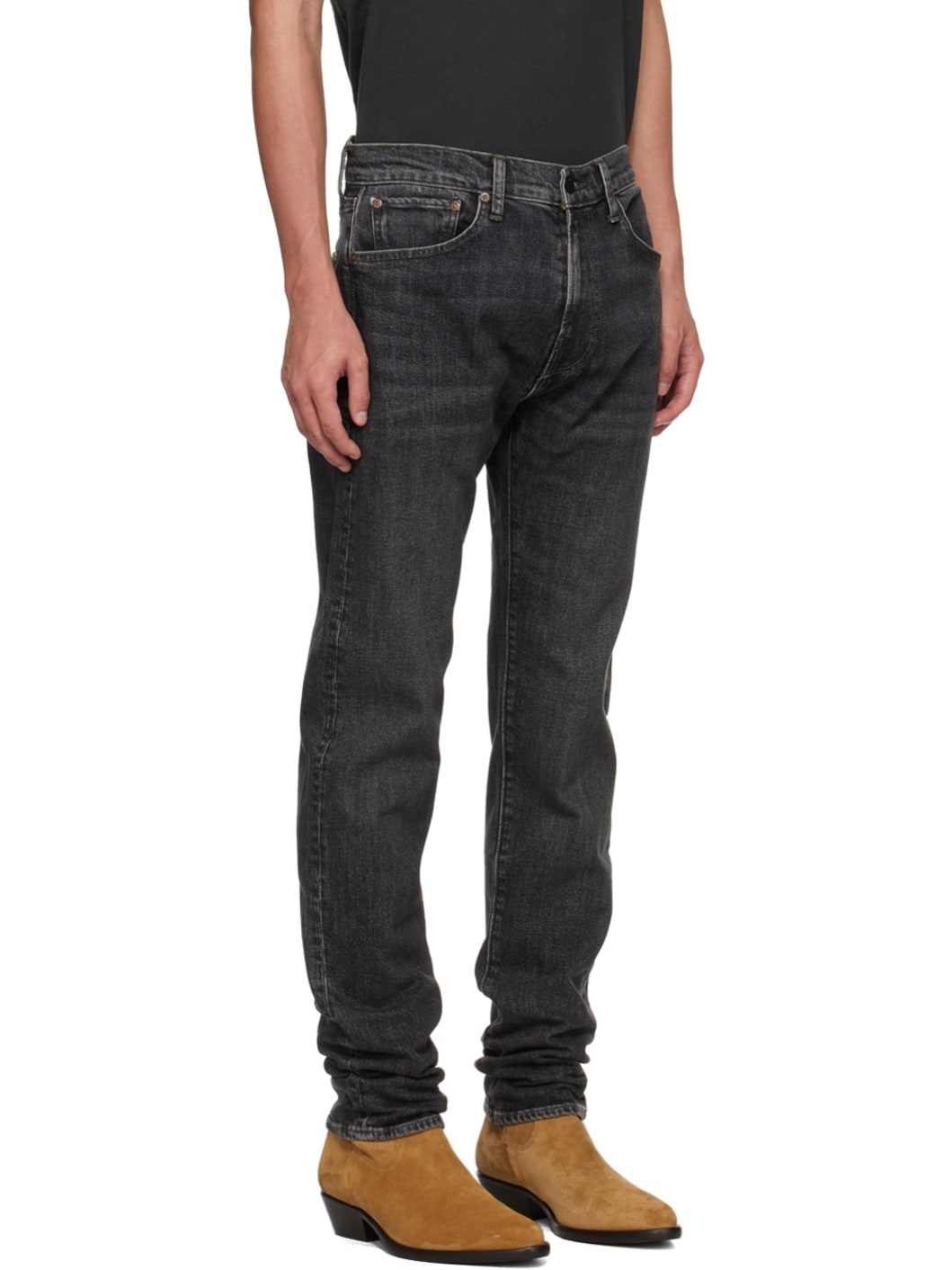 Black 60s Slim Jeans - 2