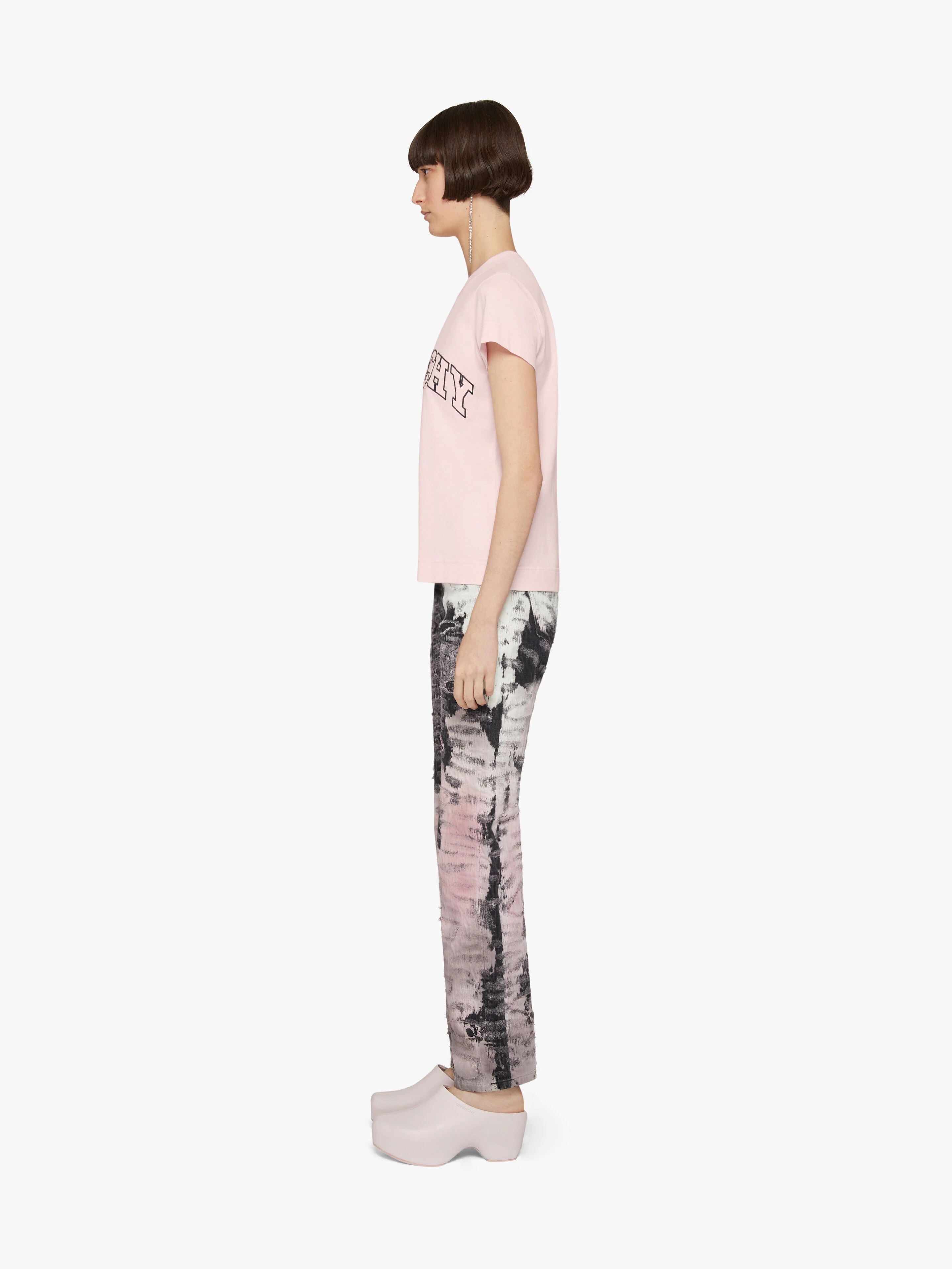SLIM FIT T-SHIRT IN GIVENCHY COLLEGE EMBROIDERED JERSEY - 3