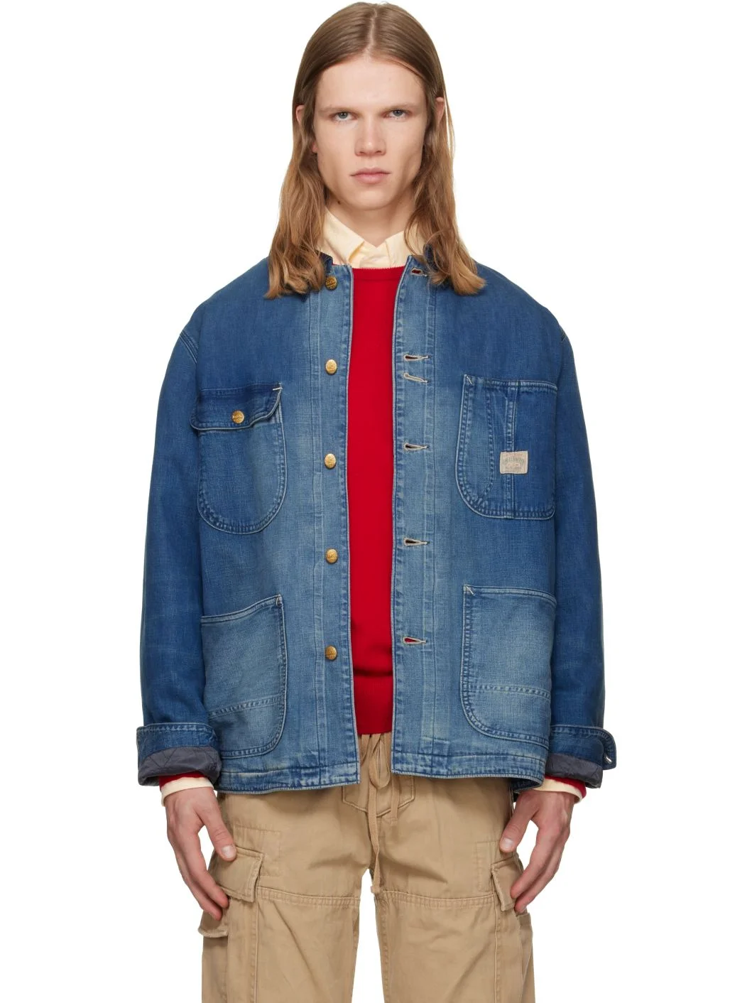 Blue Denim Utility Jacket - 1