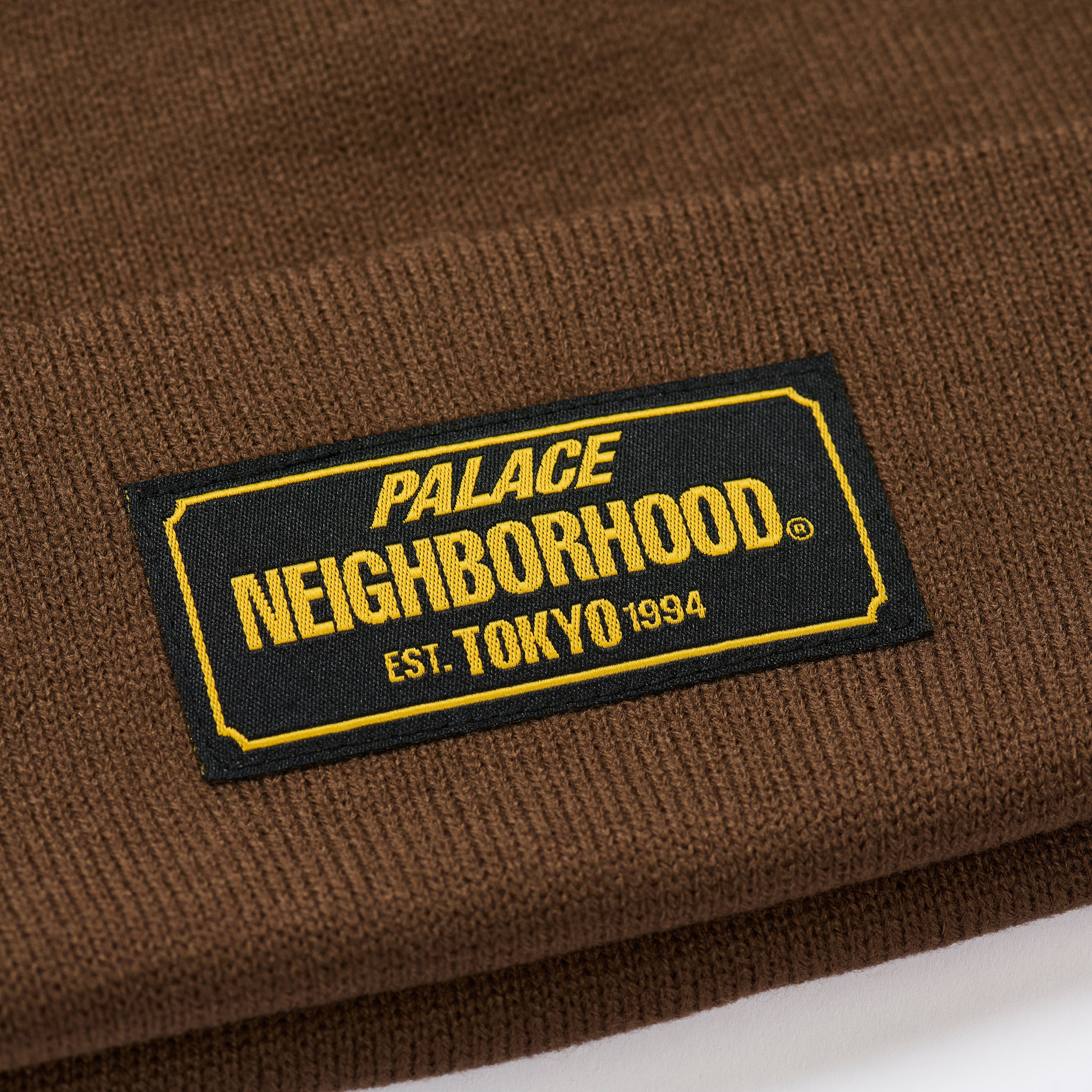 PALACE NEIGHBORHOOD BEANIE TAN - 3