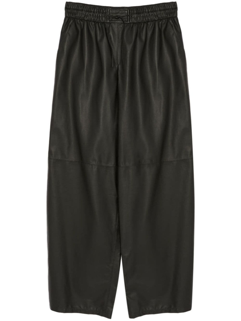 leather wide-leg trousers 1