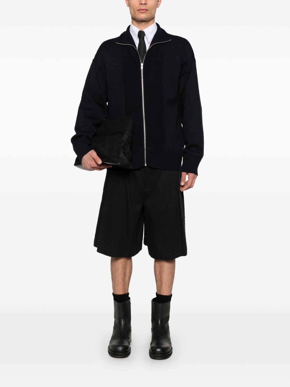 zip-up cardigan - 2