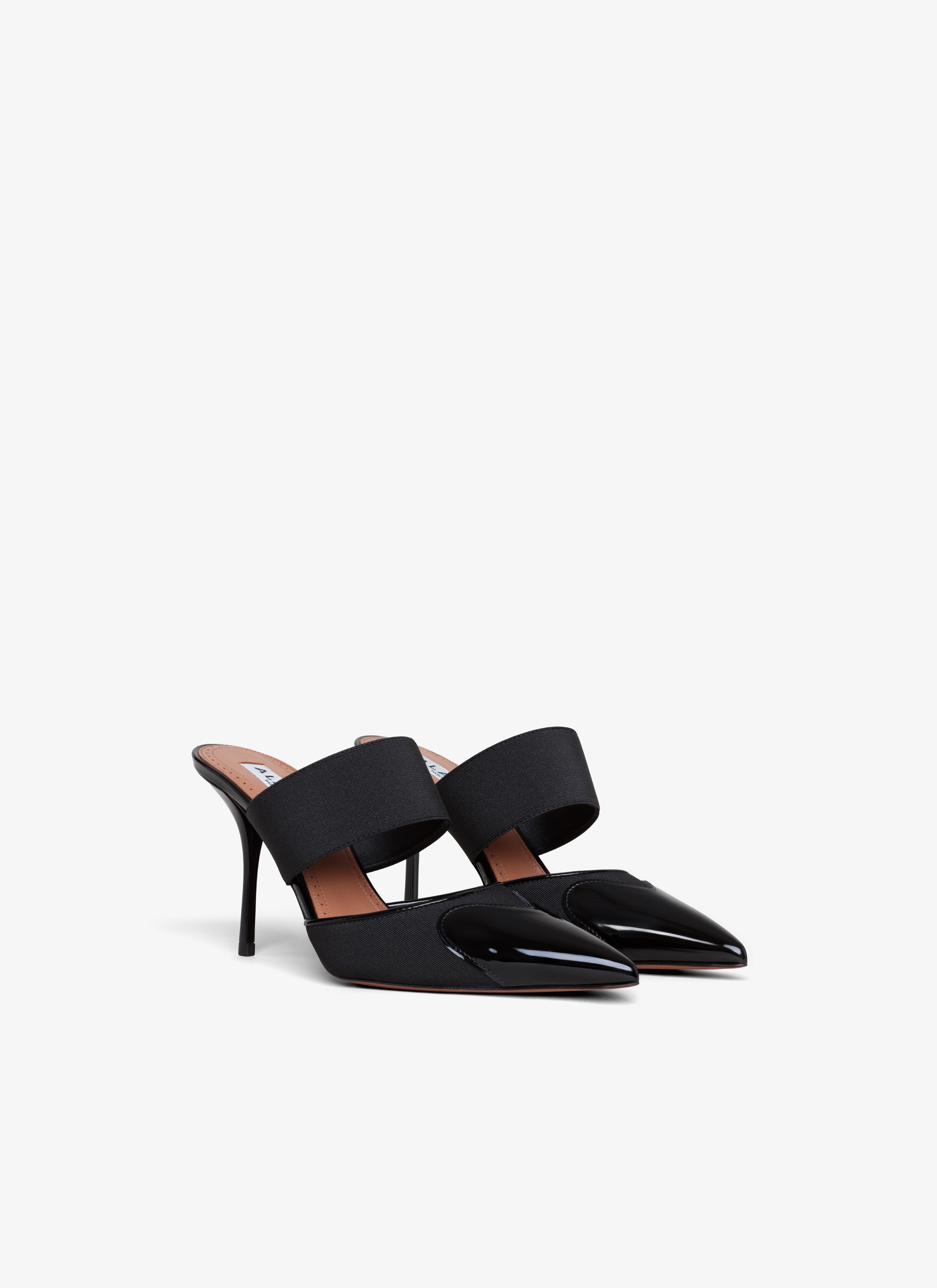 HEART MULES IN PATENT CALFSKIN - 3