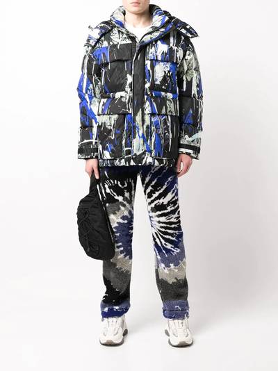 AMIRI paint-splatter puffer jacket outlook