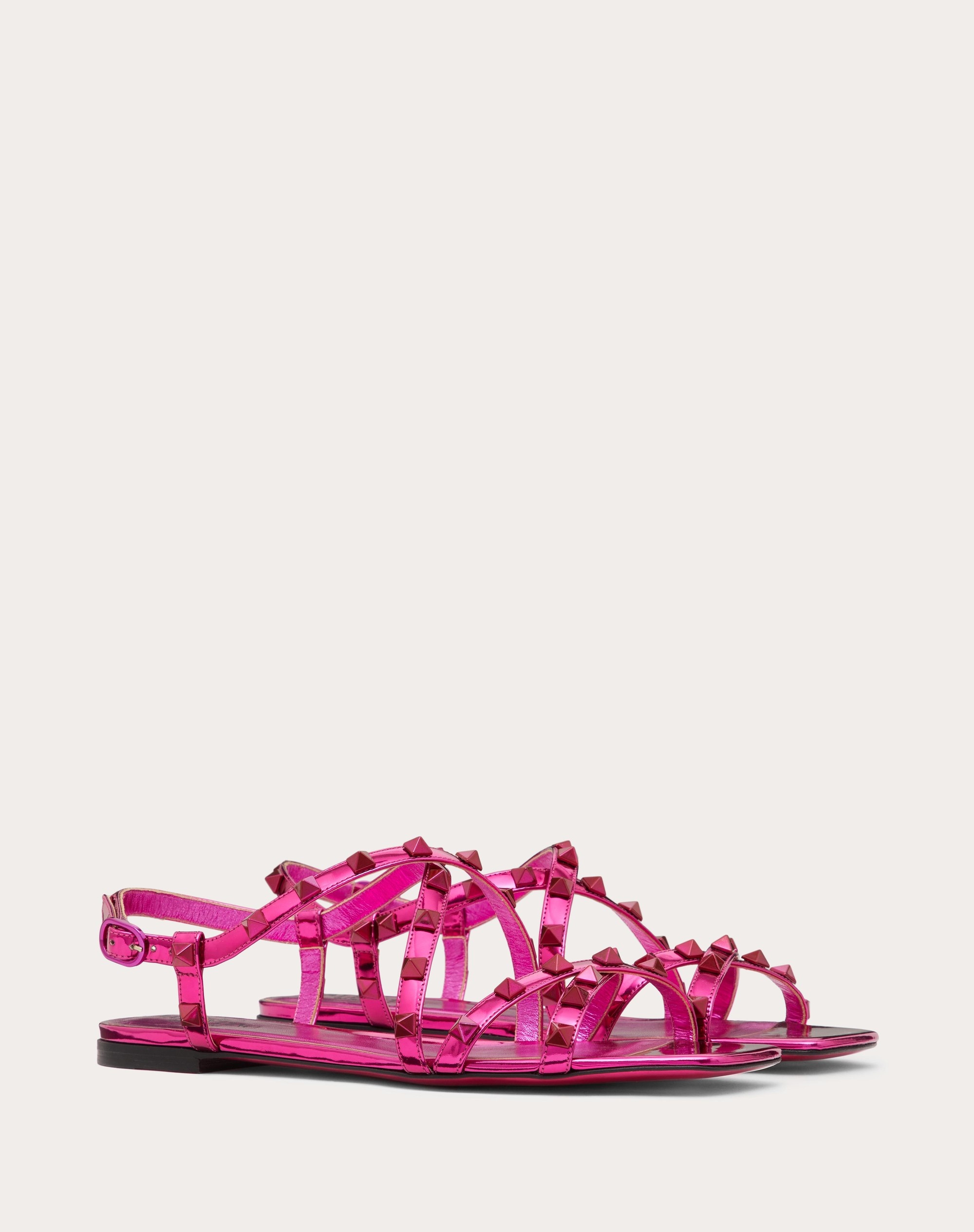 ROCKSTUD MIRROR-EFFECT SANDAL WITH MATCHING STUDS AND STRAPS - 2