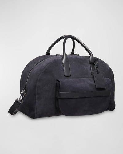 GIORGIO ARMANI Men's Suede and Leather Duffel Bag outlook