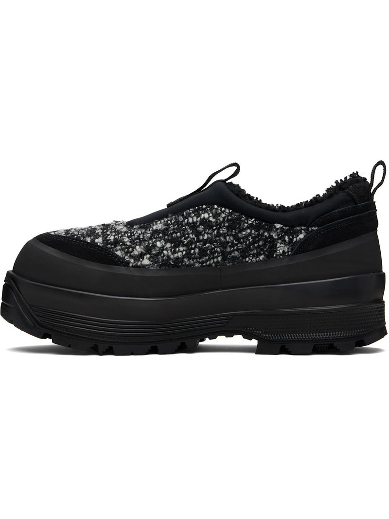 Diemme Black & White Badia Basso Shearling Sneakers outlook