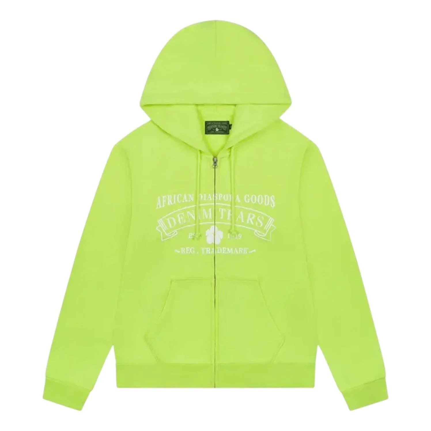 Denim Tears ADG Zip Hoodie 'Lime' SS25TZH0061927 - 1