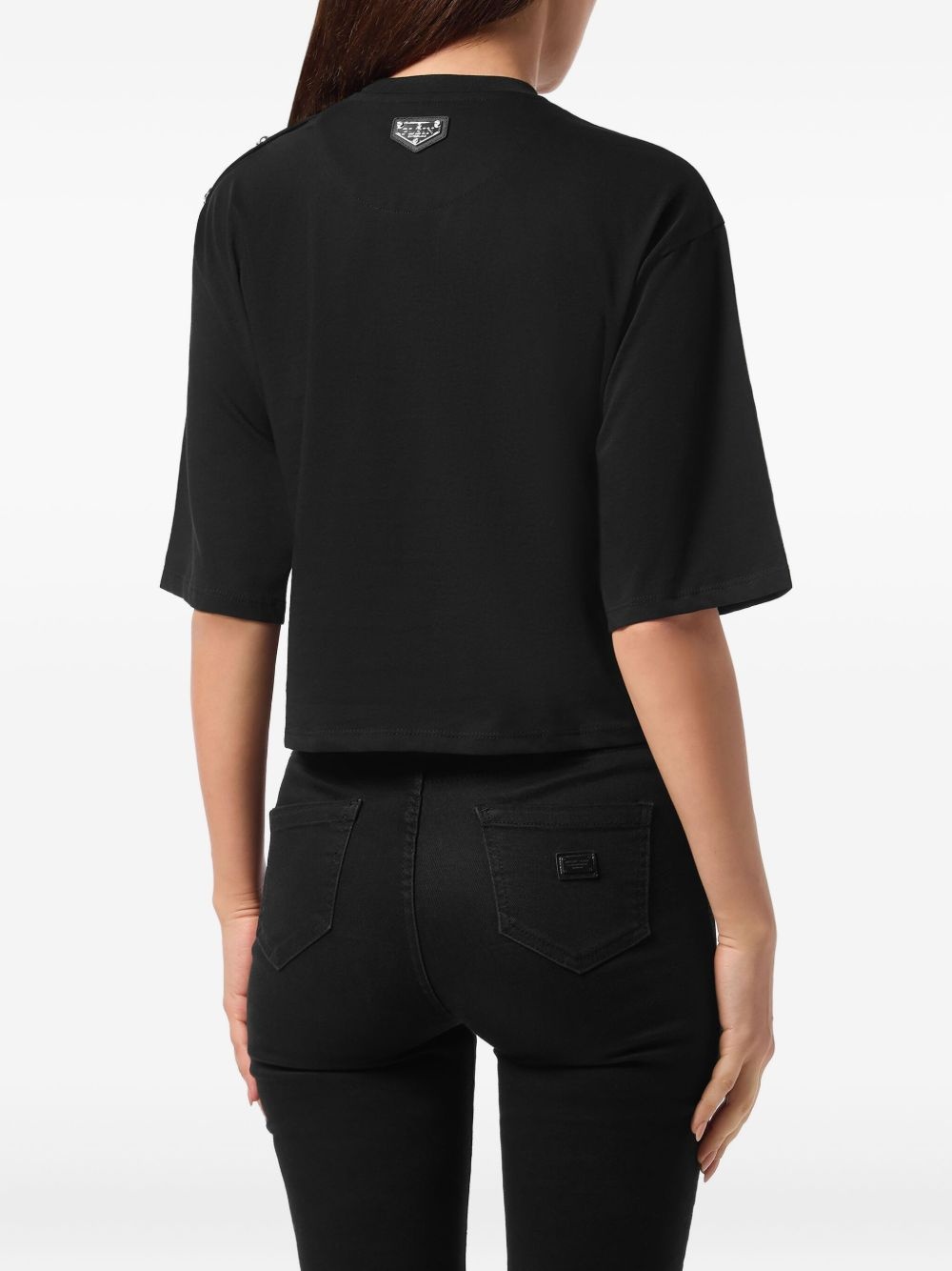 crystal-embellished t-shirt - 3