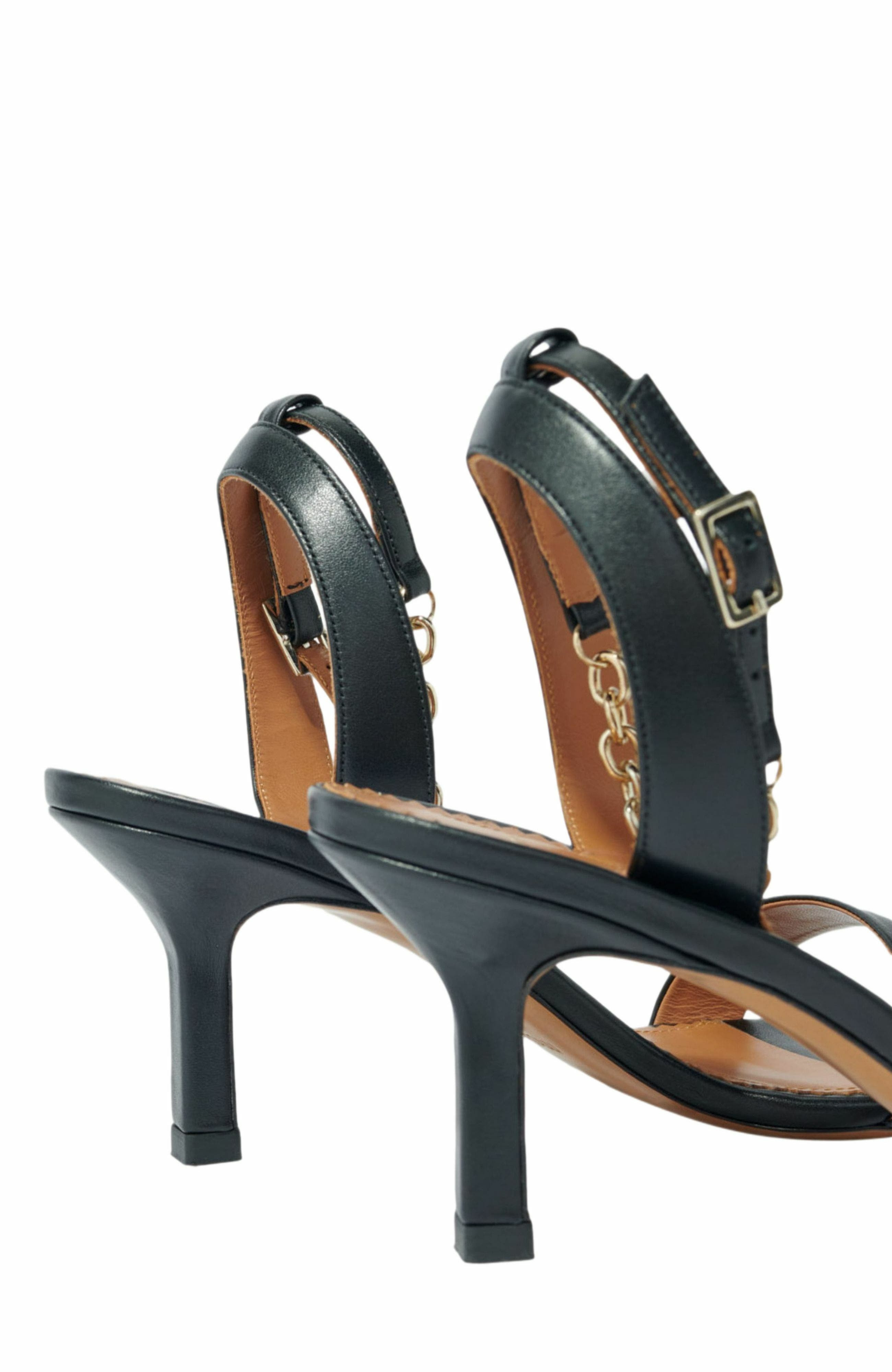 maje Leather sandals with heels in Black at Nordstrom - 5