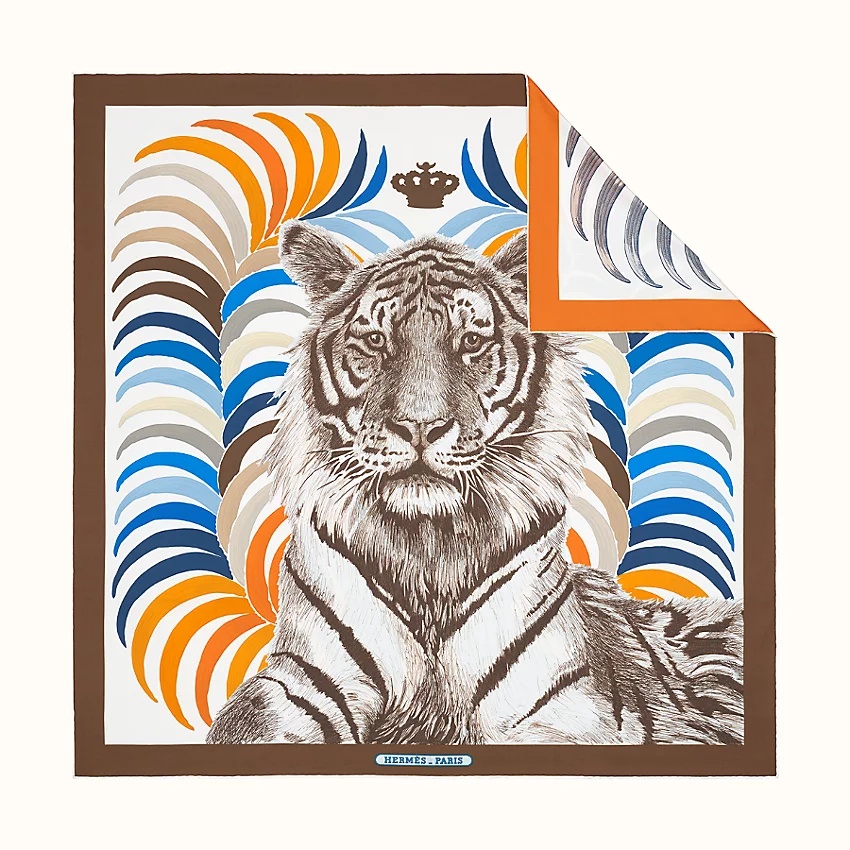 Tigre Royal double face scarf 90 - 1