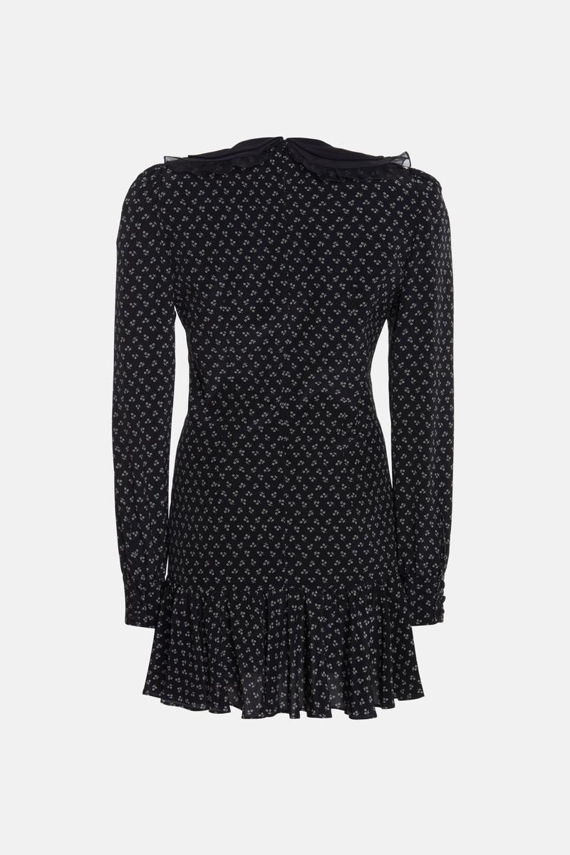 Alessandra Rich SMALL FLOWER PRINT MINI DRESS outlook
