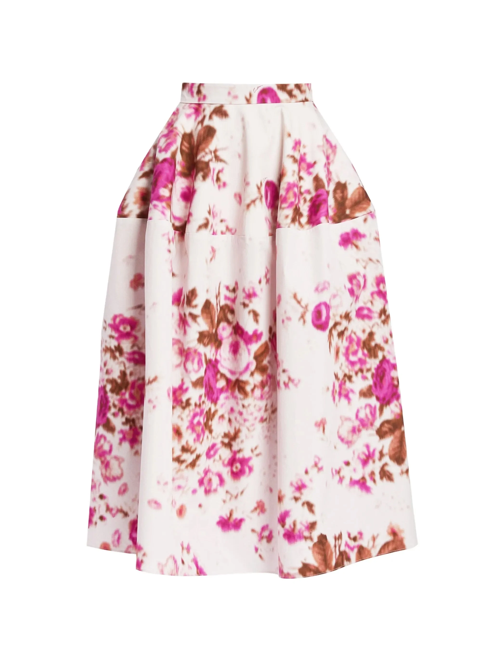 floral-pattern skirt - 1