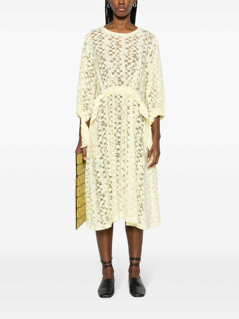 Bulk jacquard midi dress - 2