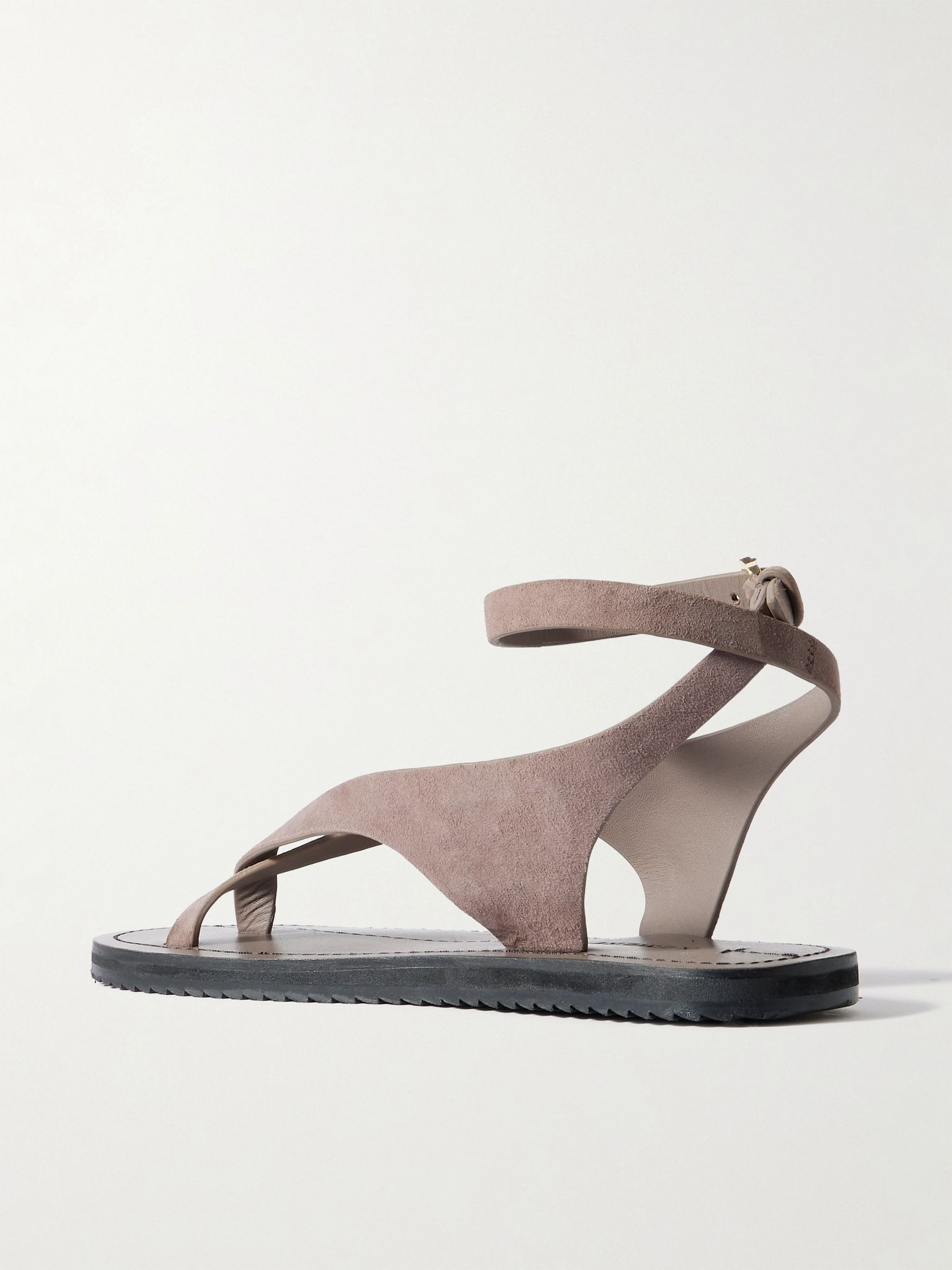 Millar suede sandals Chocolate - 3