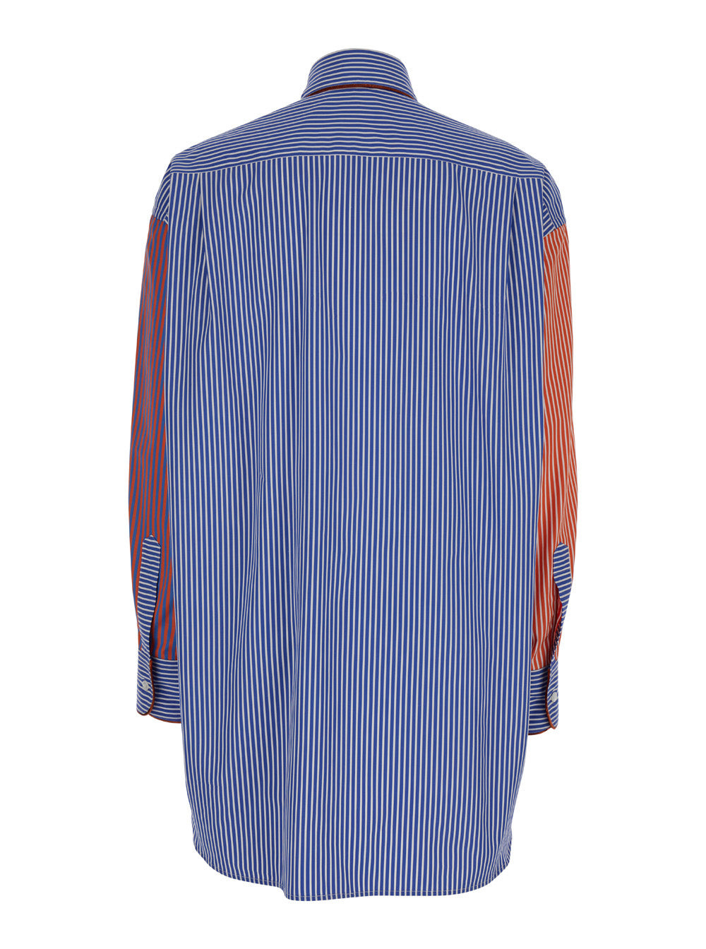 Etro Women Red, Blue And Orange Striped Shirt In Cotton Woman - 2