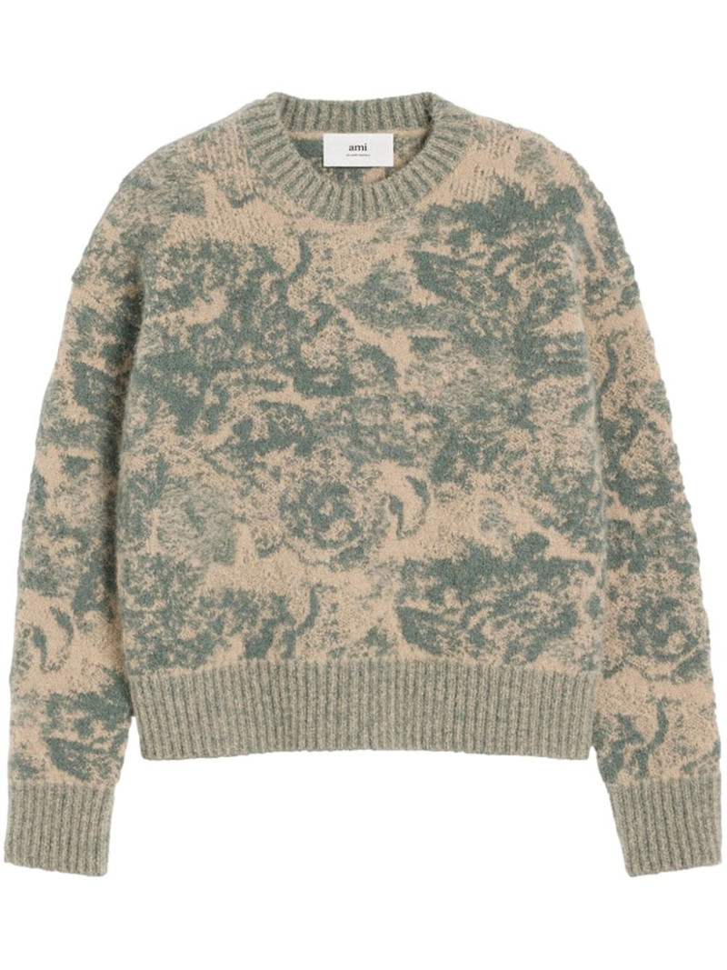 jacquard wool blend jumper 1