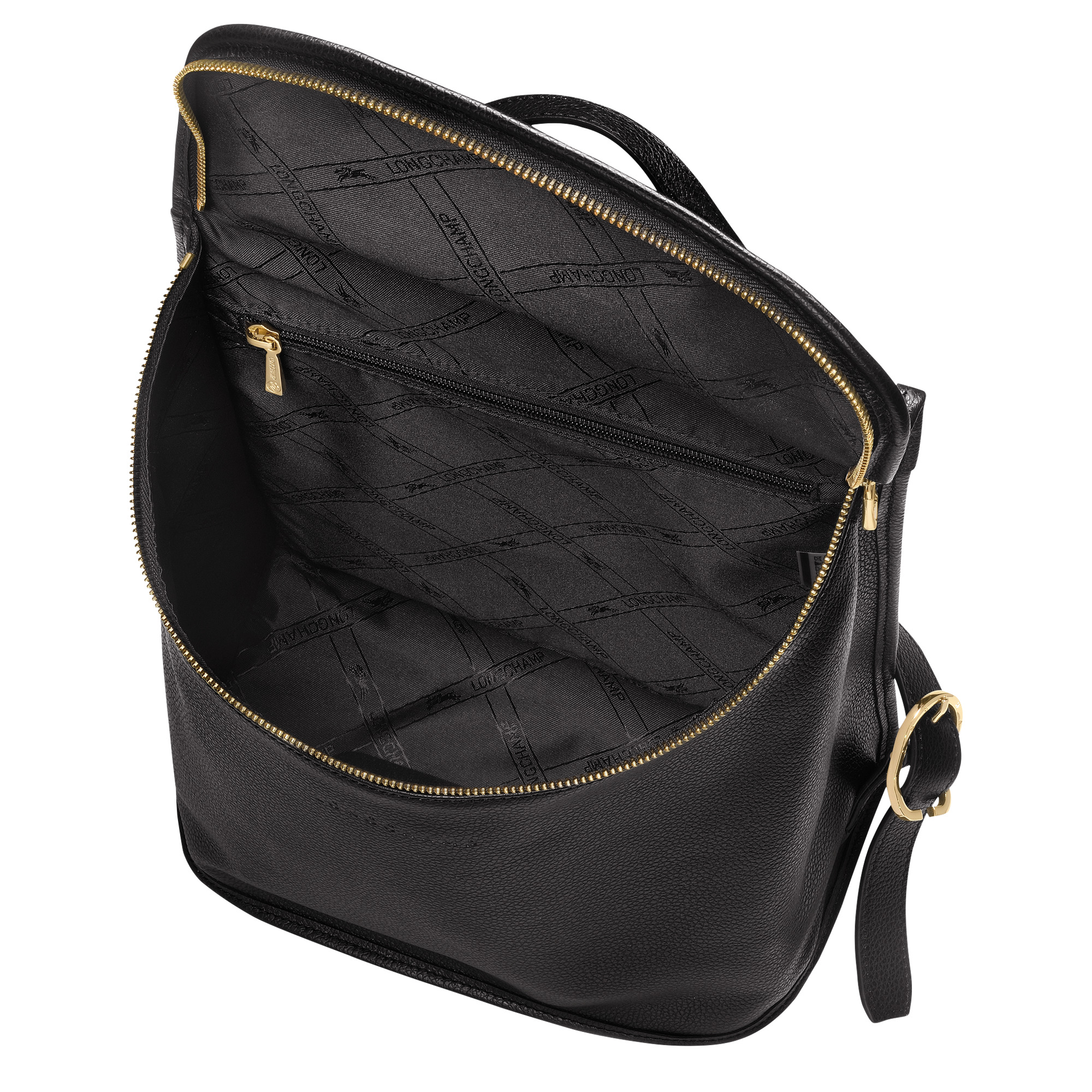Le Foulonné Backpack Black - Leather - 5