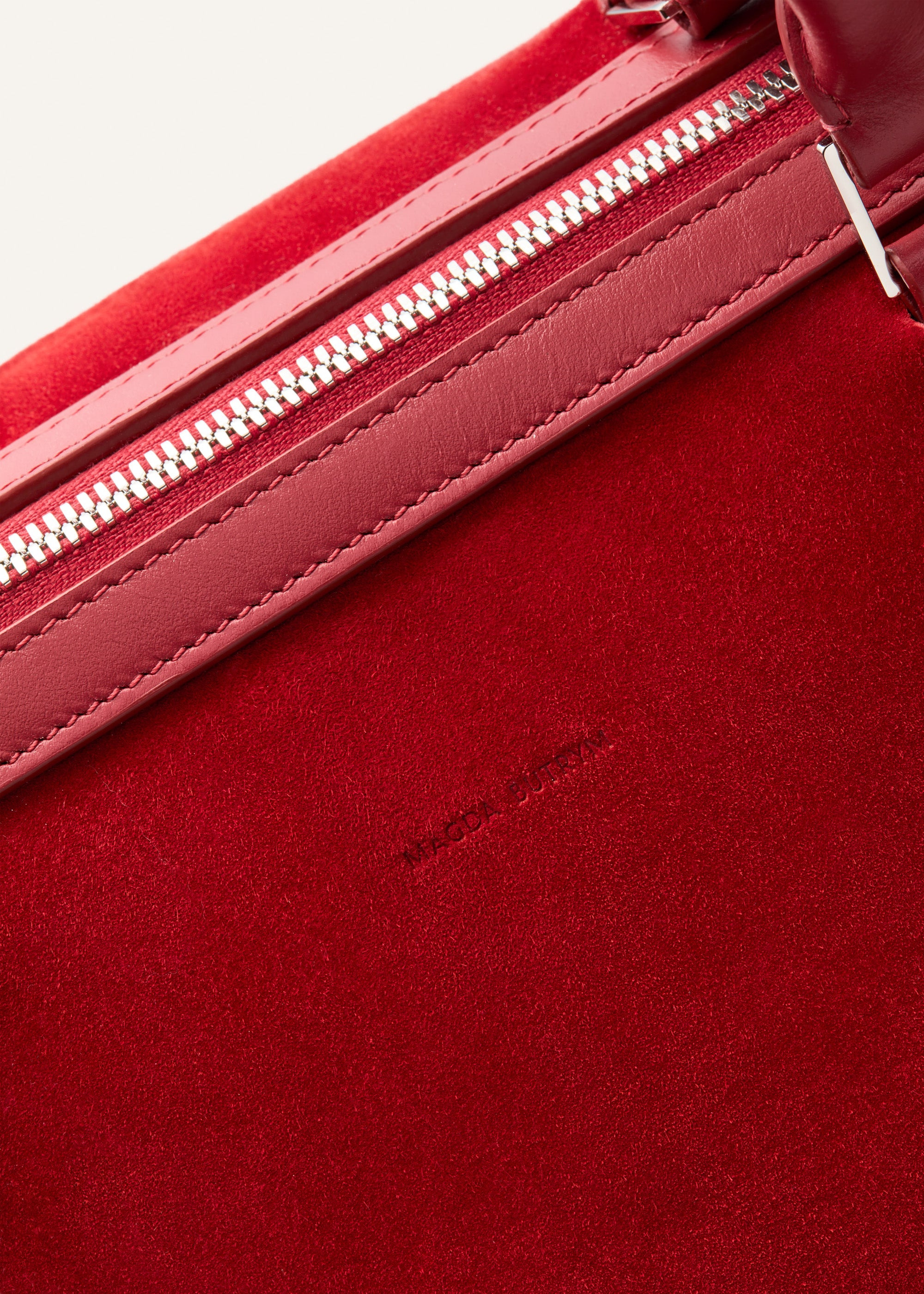 Varsovia bag in red suede - 4