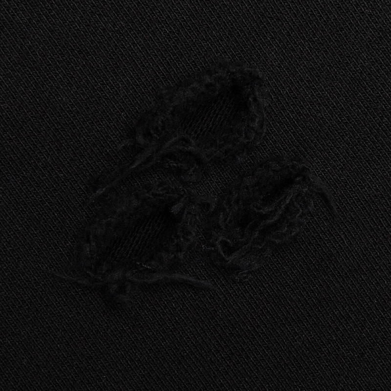 DISTRESSED SHORTS SMALL LOGO - BLACK 4
