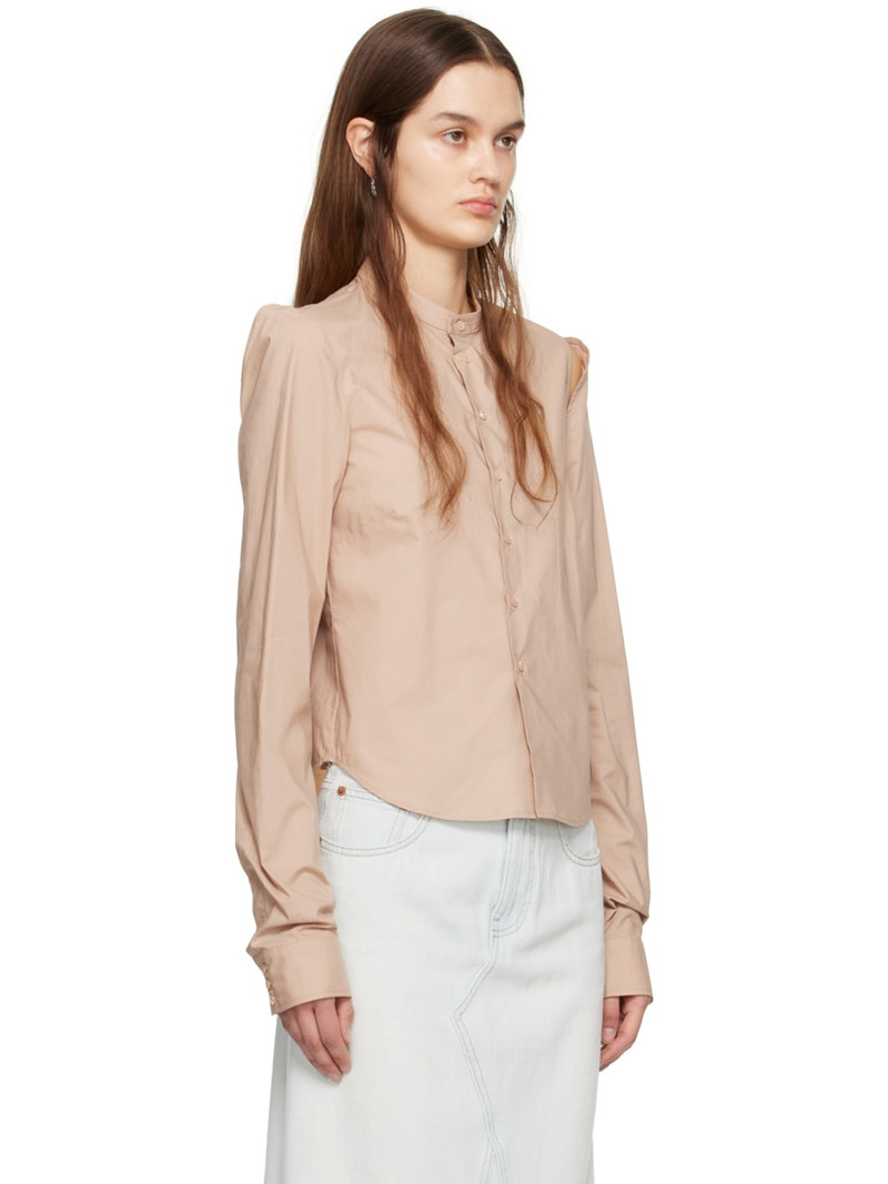 Tan Cut-Out Shirt 2