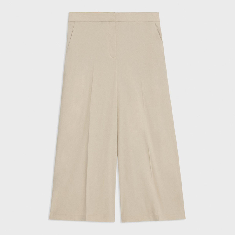 Cropped Wide-Leg Pant in Good Linen 1