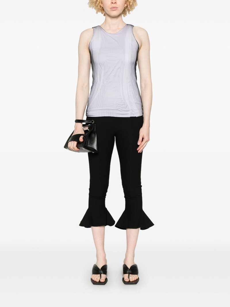 ALAINPAUL mesh-overlay tank top outlook