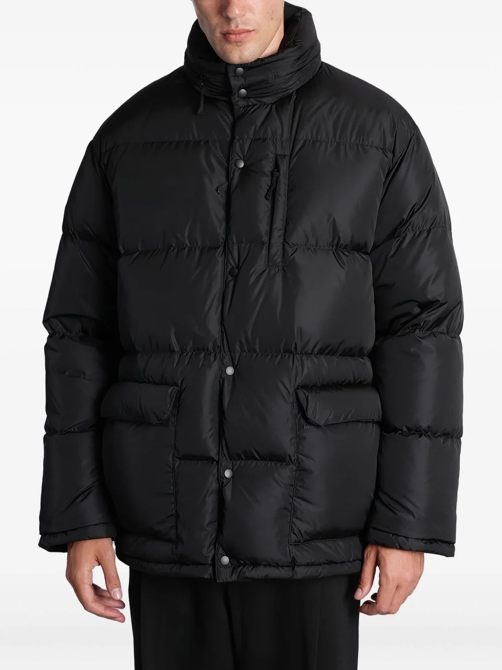 hooded padded jacket - 1