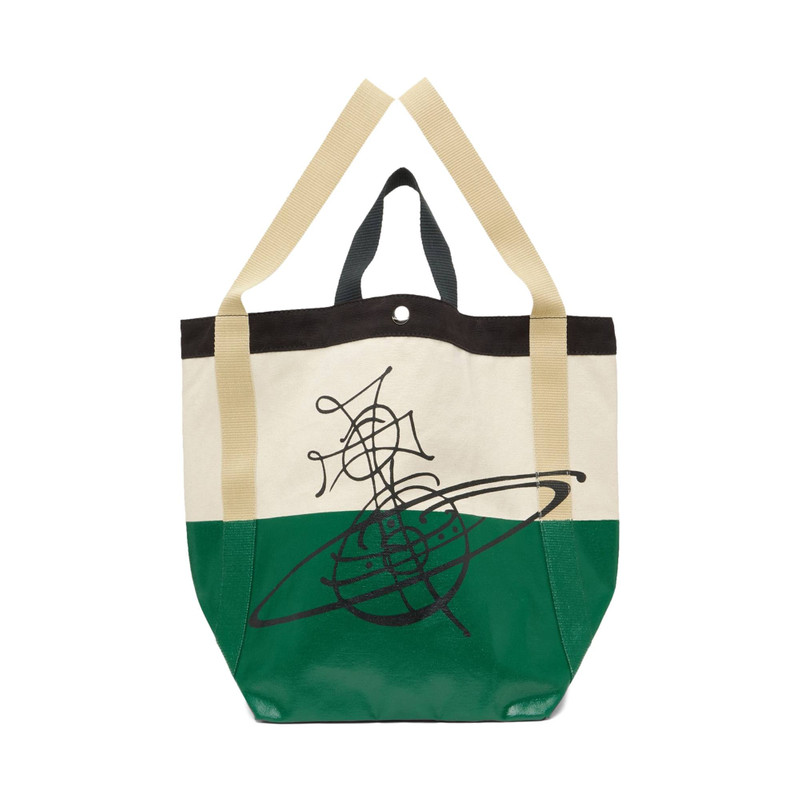 Vivienne Westwood Worker Runner Holdall Tote 'Beige/Green' - 1