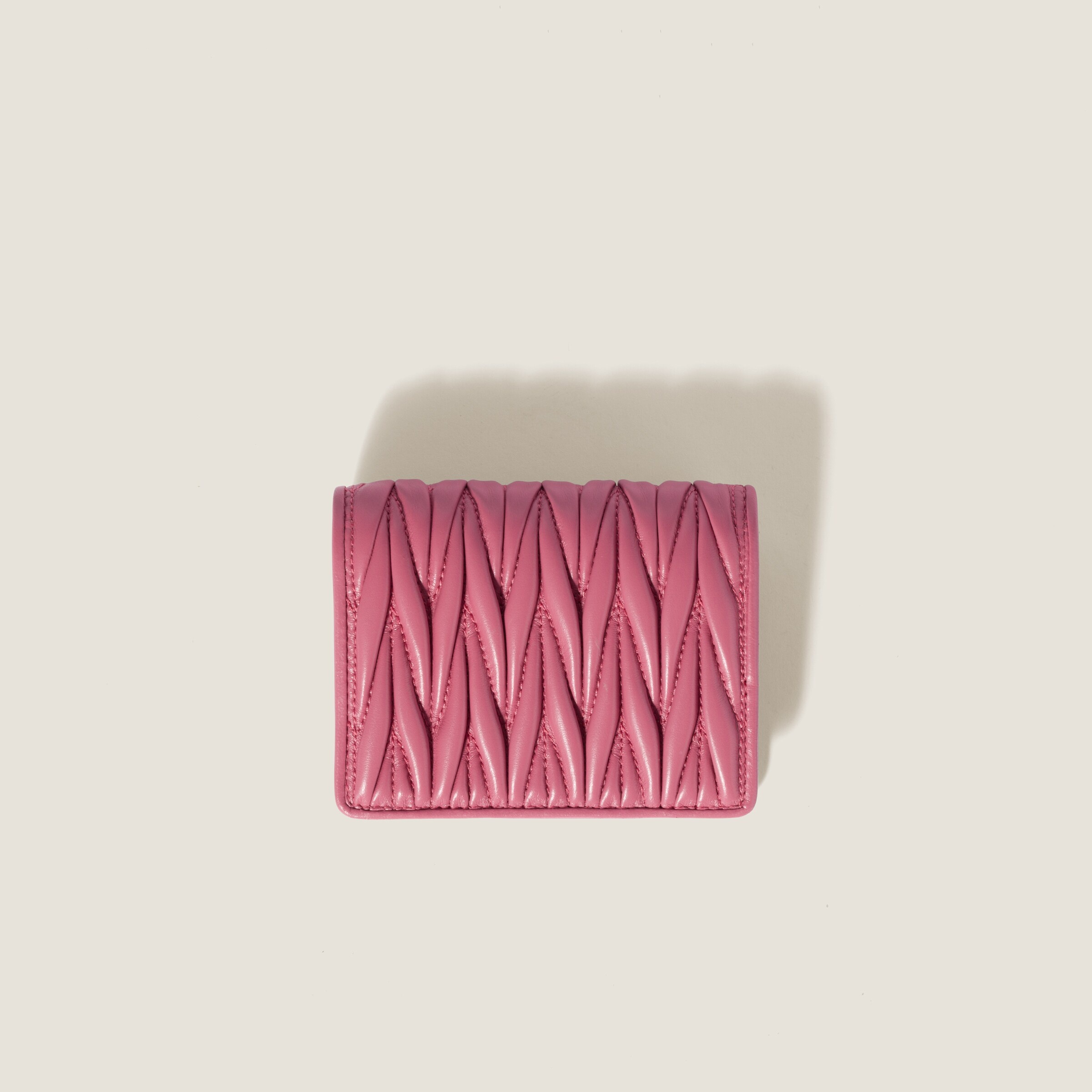 Small matelassé nappa leather wallet - 3