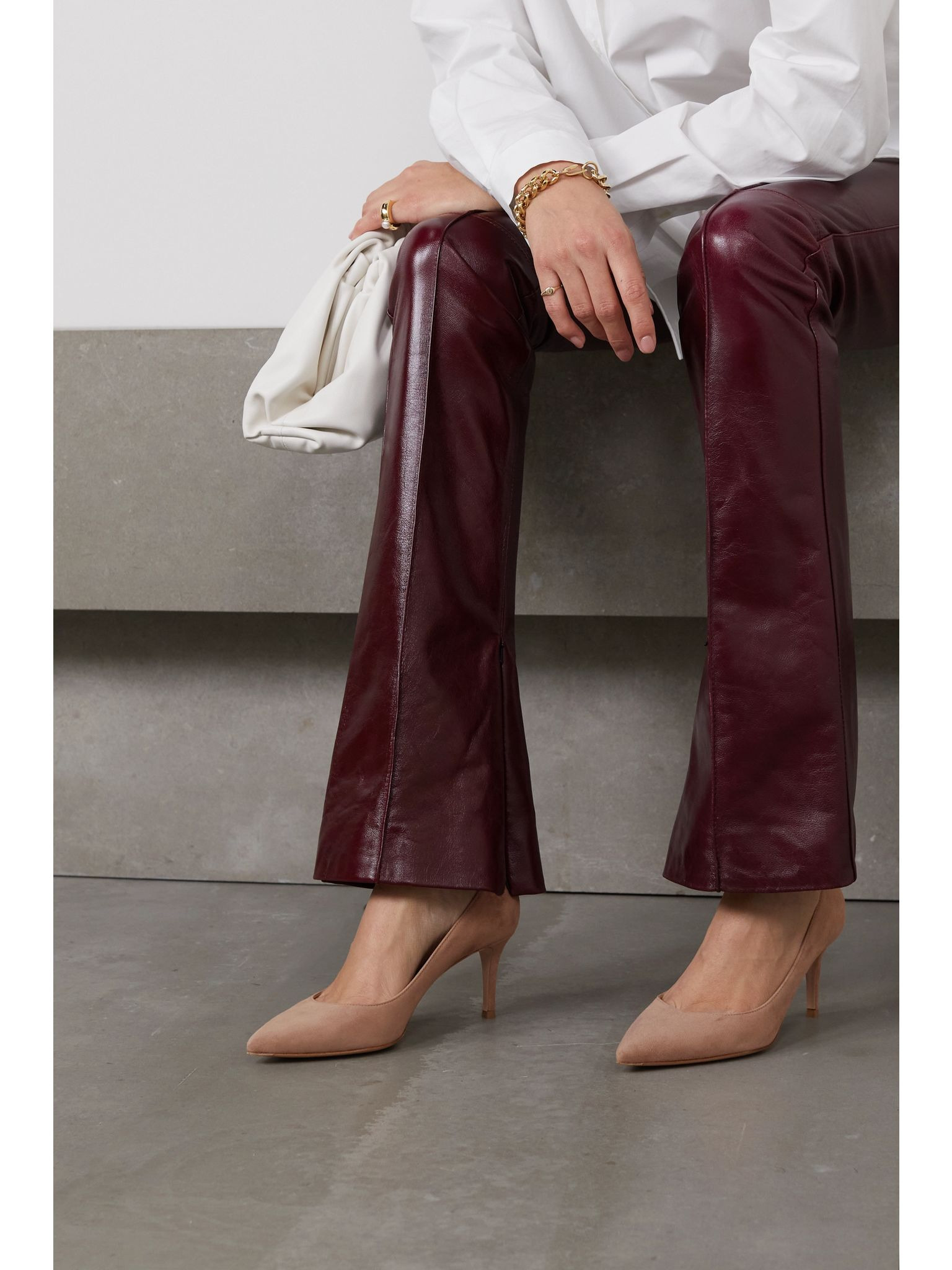 Gianvito 70 suede pumps Neutral - 2