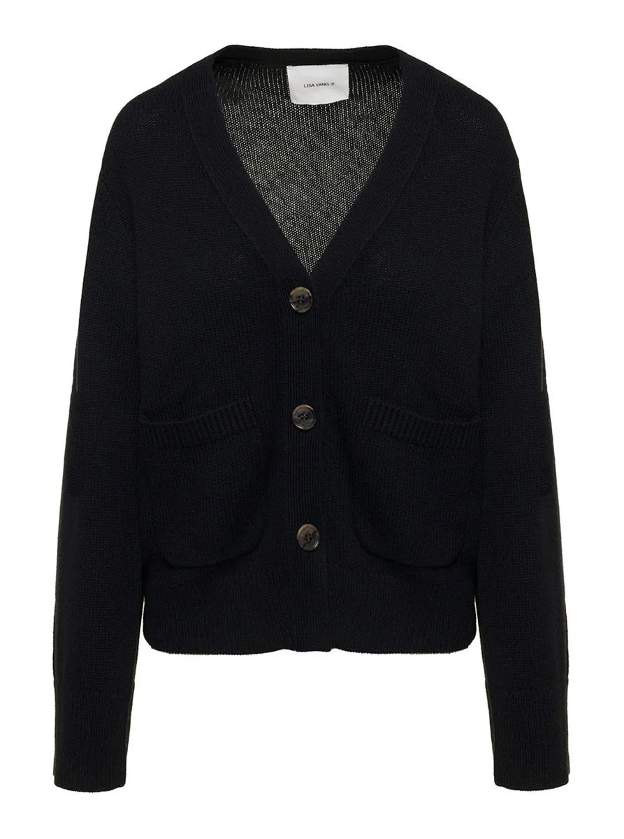 Lisa Yang 'Danni' Black Knitted Cardigan In Cashmere Woman - 1