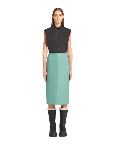 Prada Long nappa leather skirt outlook