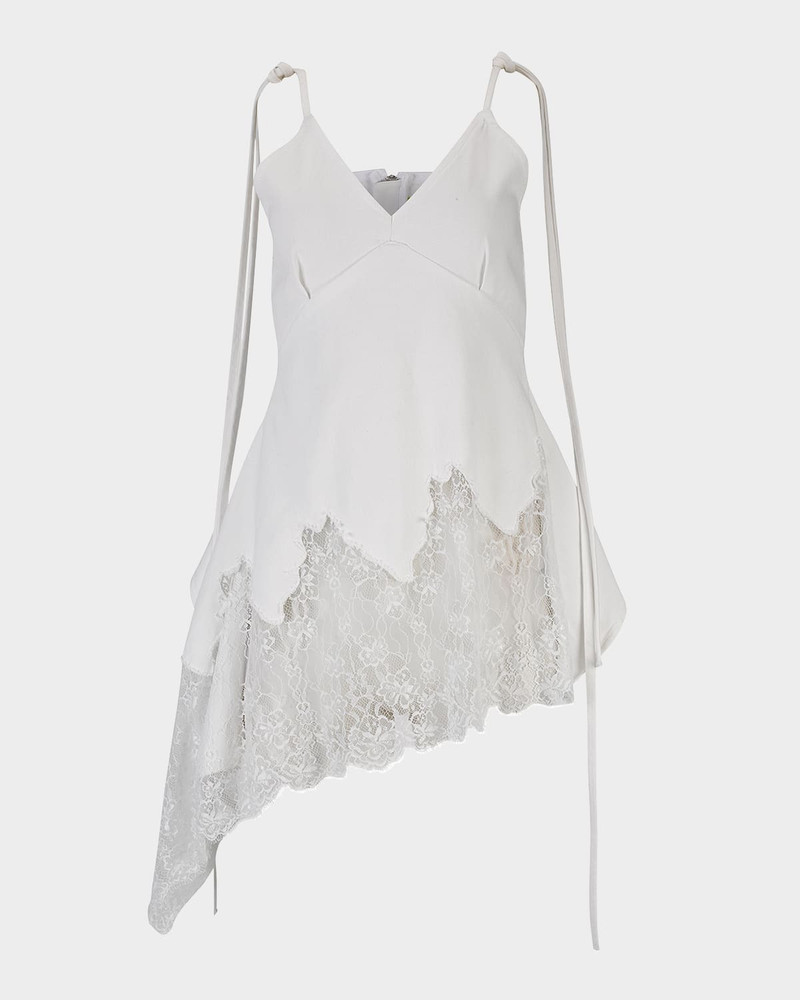 Denim and Lace Strappy Top 1