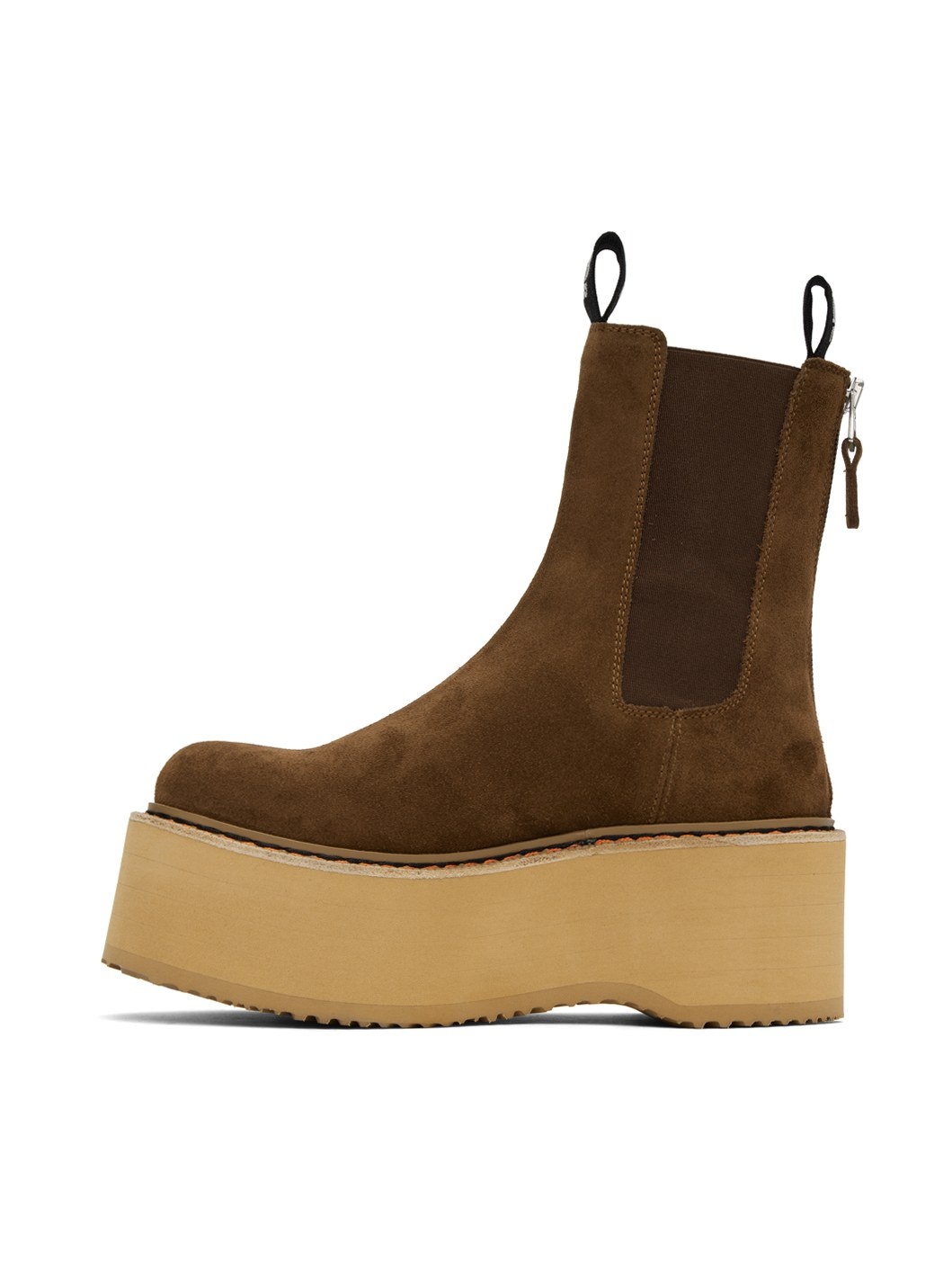 Brown Double Stack Chelsea Boots - 3