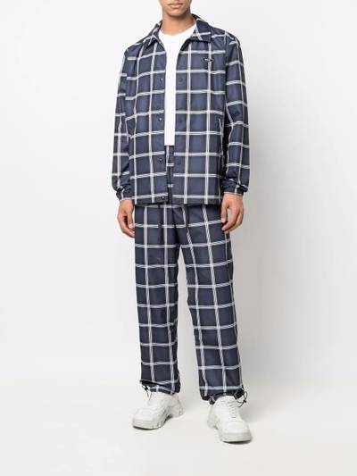 adidas grid straight-leg trousers outlook